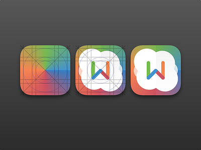 Icon experimentation colors icon ios7 iphone light paper typography w