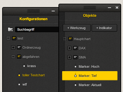 Floating Boxes box buttons chart dark drag icon icons interface logo news small system transparent treeview typography ui