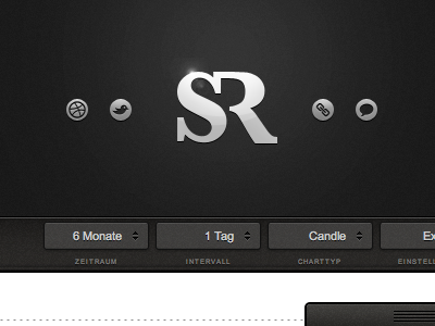 Portfolio buttons dark icons interface logo portfolio typography ui work