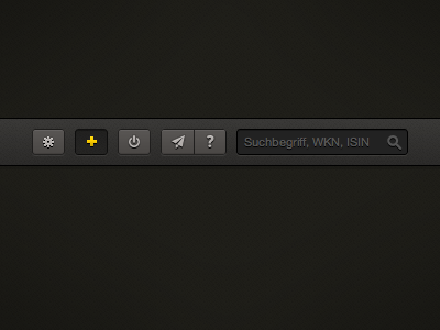 Some new icons app bar buttons dark feedback help icon interface nav navigation noise options power search simple ui webapp yellow