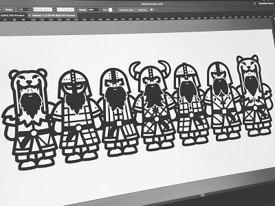VIKINGS berserker characters characters design digital illustration illustration illustration digital vector illustration viking vikings warriors