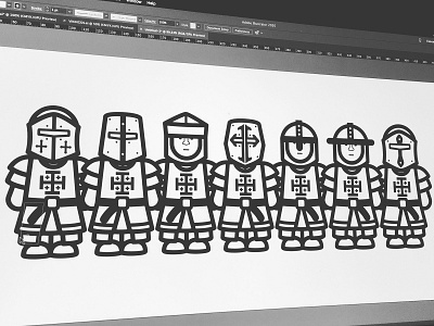 KNIGHTS characters characters design digital illustration illustration illustration digital knight knights vector vector illustration warriors