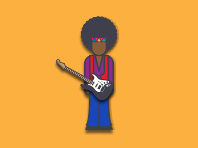 Hendrix design hendrix illustration music music art rock and roll vector