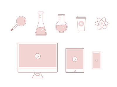 ChiChi Science branding icon iconography icons set illustration logo minimalist simple ui ux vector web