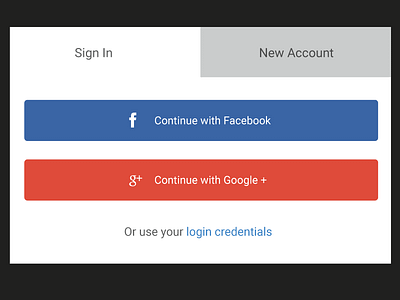 Sign In / New Account