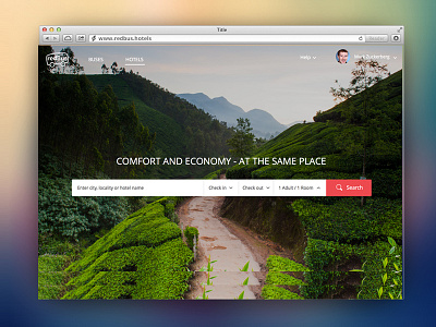 Redbus hotels desktop