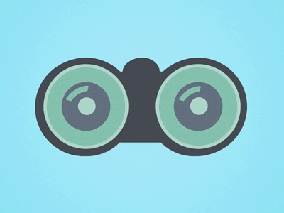 Bino animation binocular binoculars eye eyes illustration watch watching