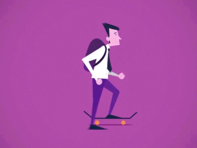 Skate animation dribble fast force illustration skate speed