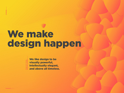 We make design happen design digital gradient ui ux vector web