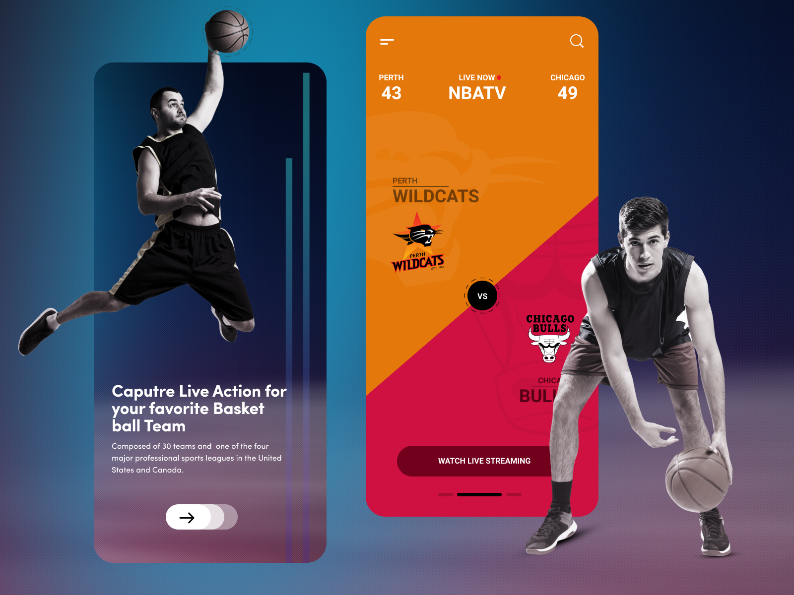 Basketball Live Score App by AR Shakir on Dribbble