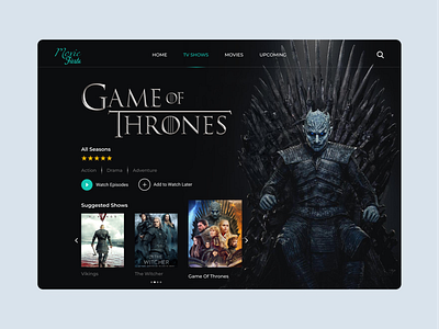 Movies Website-Free UI Resources bright color dark theme dark ui dribbble best shot flat free downloads free figma resources free landing page free templates ios landing page ui modern modernism movie movie website trendy design ui uidesign website