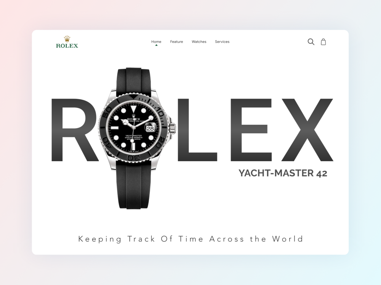 Rolex Landing Page-Free UI Resources by 