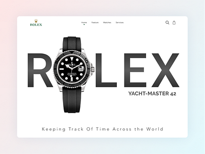 Rolex Landing Page-Free UI Resources