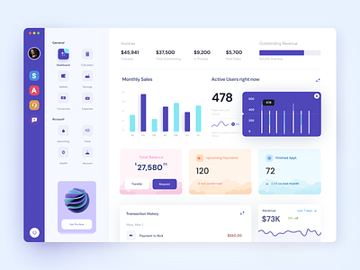 Digital Wallat Web App Dashboard Exploration admin admin dashboard admin panel admin ui cms crm dashbaord dashboad dashboard dashboard app design ecommerce dashboard financial interface one pager single page uiux ux web app website dashbaord