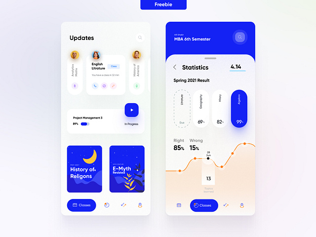 Student Dashboard UI by AR Shakir for Redwhale on Dribbble