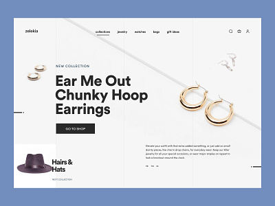 Jewelry Store Landing Page UI about product clean collection page ecommerce features landing page design landingpage minimal product page product ui productdesign proejct shopify design shopify store typhography web web design webdesign website website design