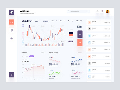 Cryptocurrency Dashboard UI Concept admin panel admin ui analytics app application crypto crypto dashboard crypto exchange cryptoui dahsboard dashboard dashboardui dashbroad finance interface saas uiux user dashboard userpanel webapp