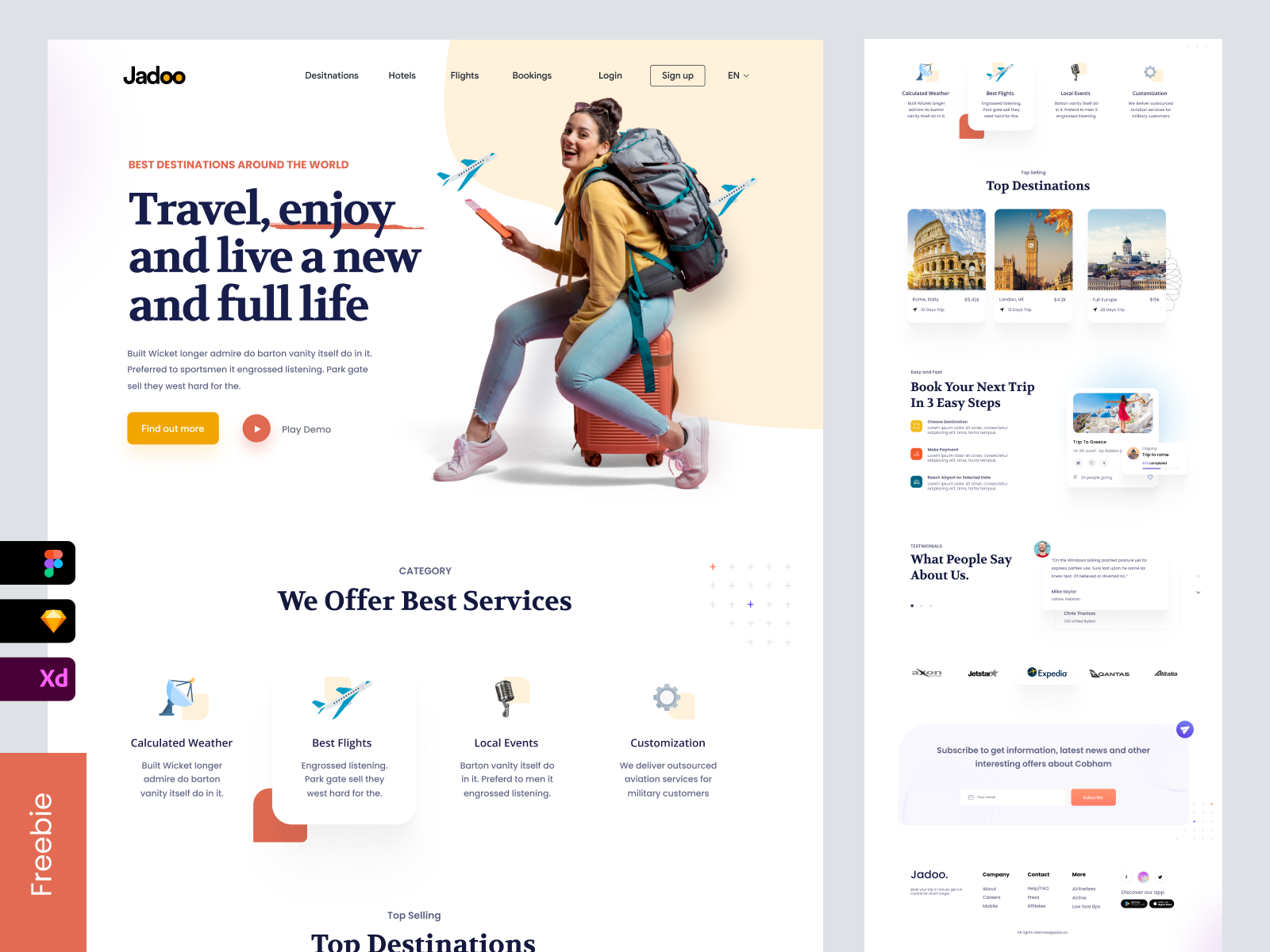 Web design : Travel Agency Landing Page by Mike Taylor for Landing Page