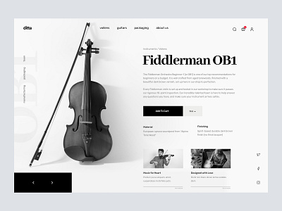 music shop - shopify product page