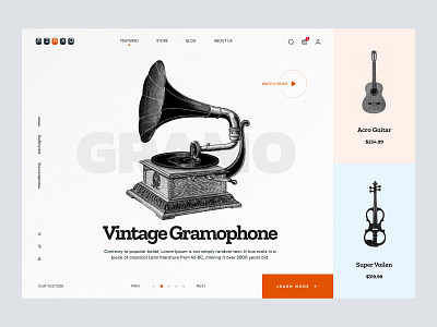 gramo - shopify website home page