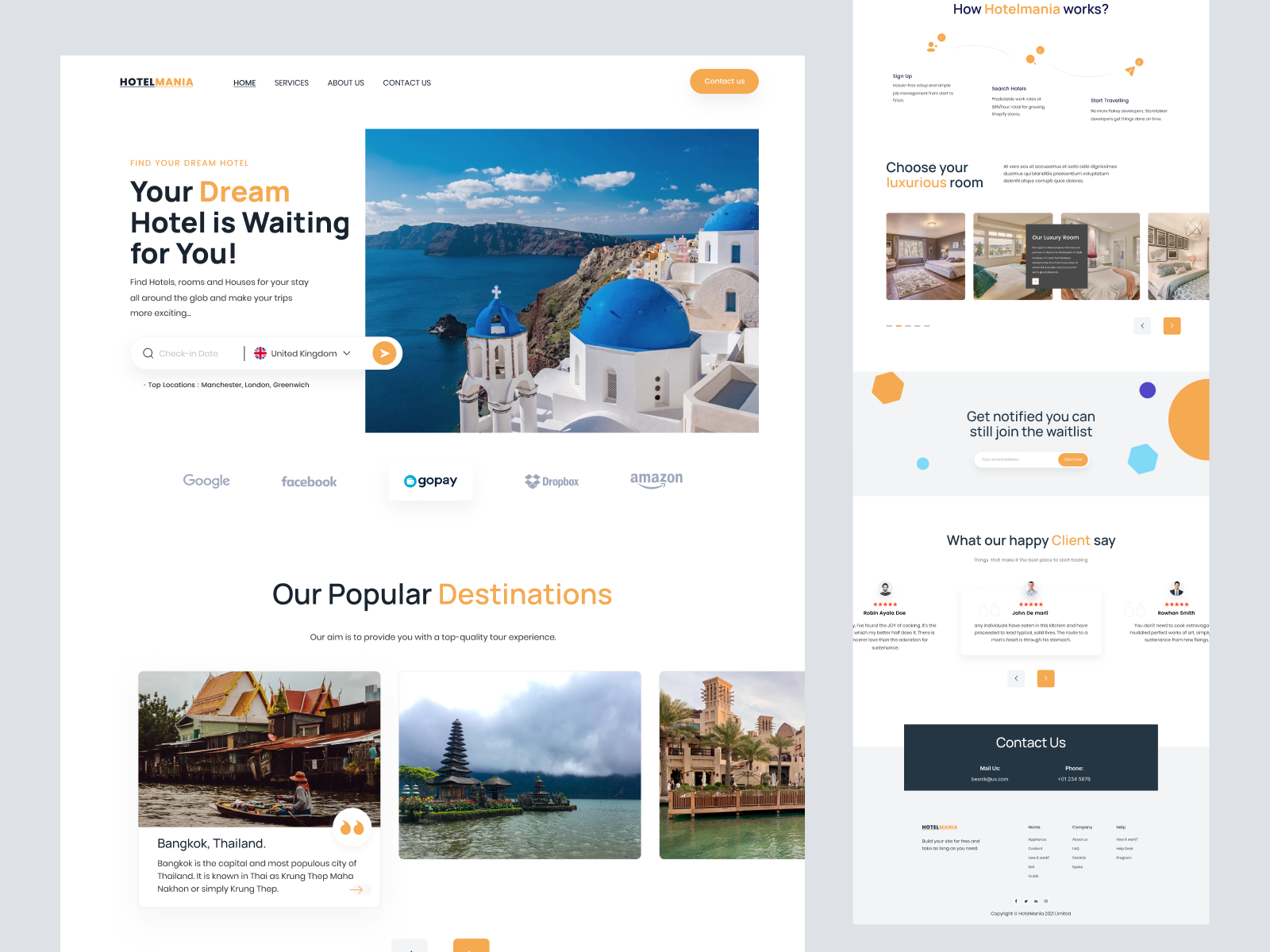 landing page design by Mike Taylor for Landing Page Heaven on Dribbble