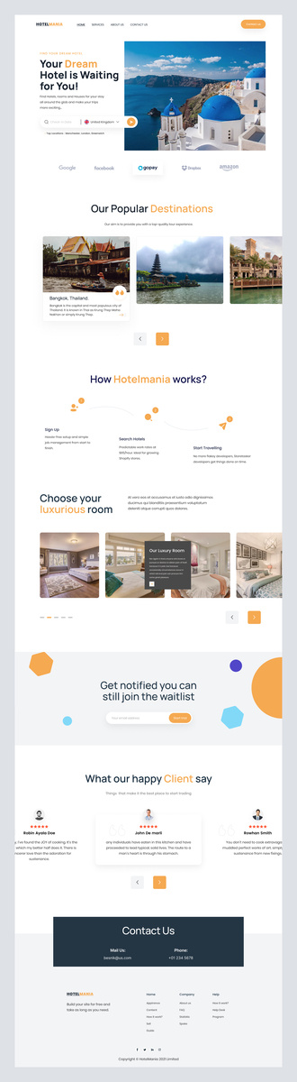 landing page design by Mike Taylor for Landing Page Heaven on Dribbble