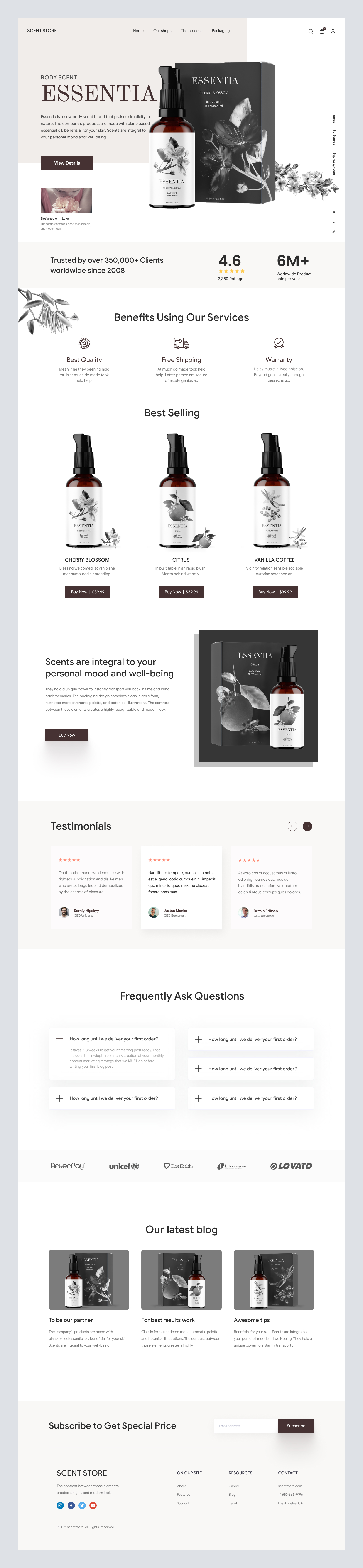 Shopify website design by Mike Taylor for Shopified on Dribbble