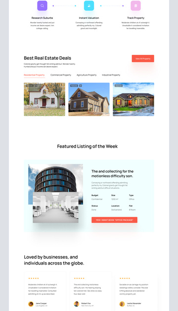 freebie: landing page design for real estate by Mike Taylor for Landing ...