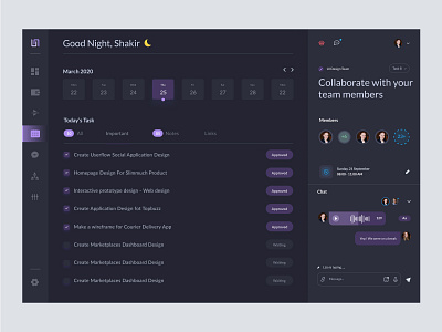 Dark UI Dashboard