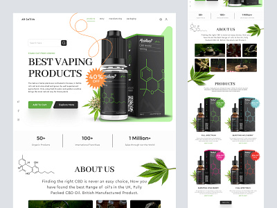 shopify website landing page