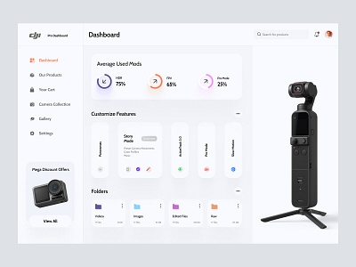 DJI Pro Dashboard Concept