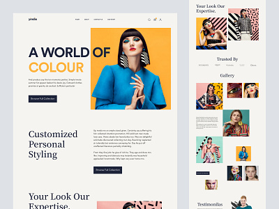 Landing Page Design for Fashion