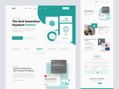 Freebie : SAAS Landing Page Design