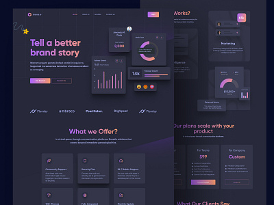 landing page design for agency