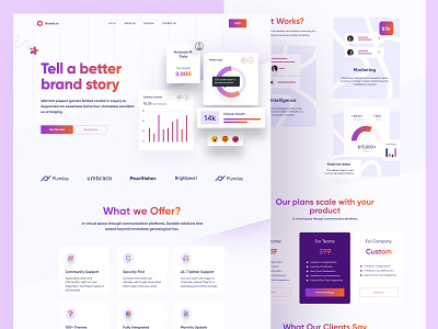 freebie : landing page design concept for growth agency