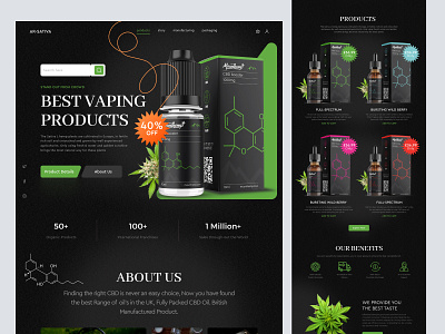 Shopify website landing page design