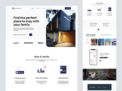 Property Landing Page homepage landing landing page web design website