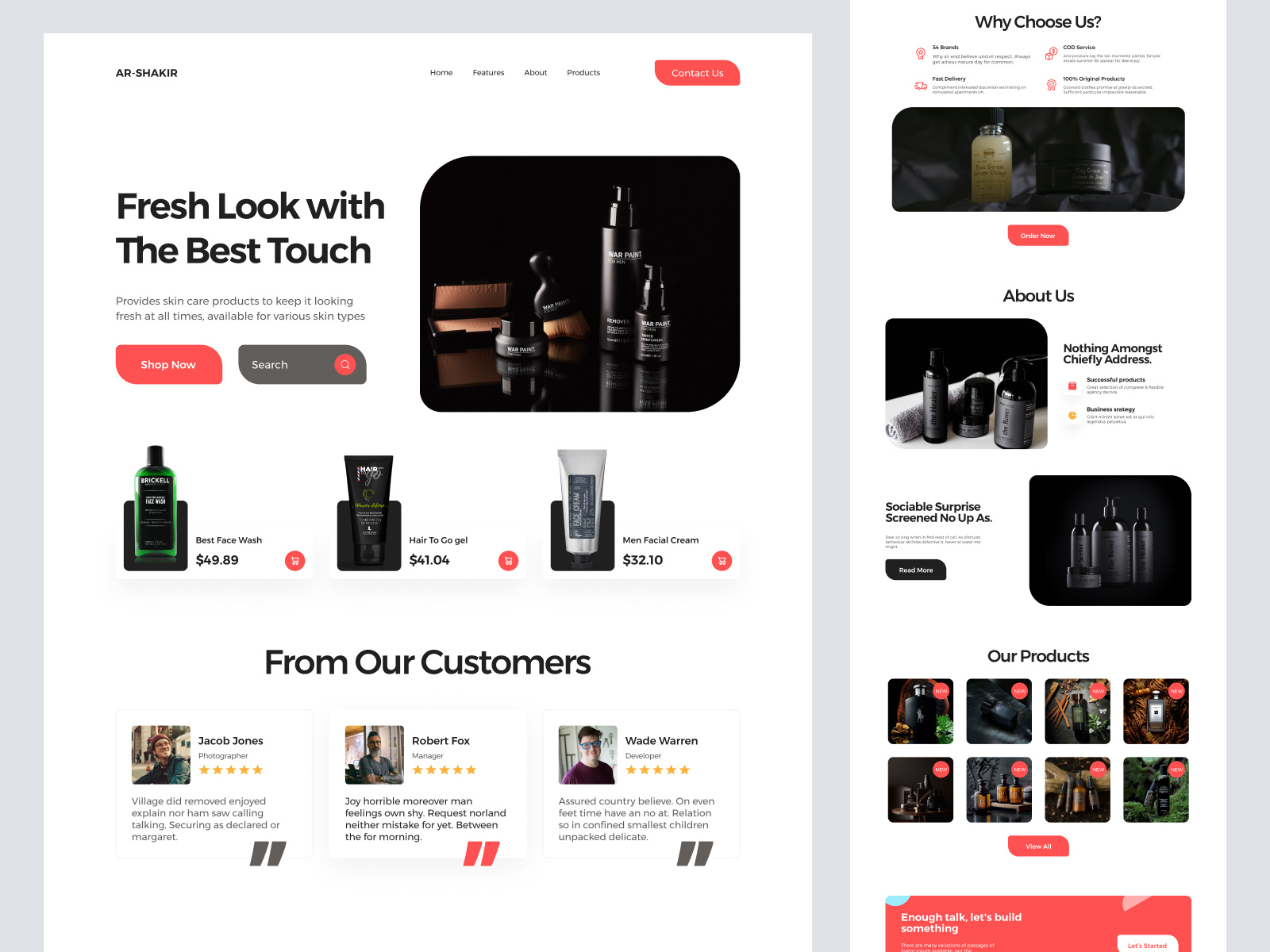 Landing Page Design by Mike Taylor for Shopified on Dribbble