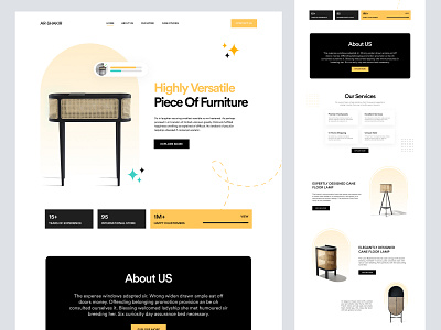 Furniture Landing Page homepage landing landing page landingpage web web design webdesign website