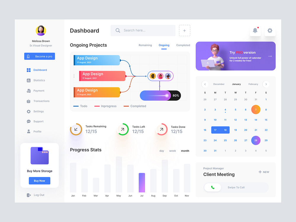 Dashboard Design by Mike Taylor for Redwhale on Dribbble