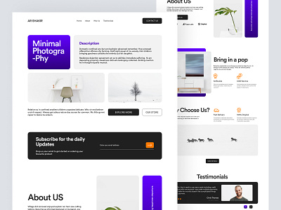 Photography Landing Page