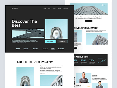 Landing Page Design animation homepage landing landing page web web design webdesign website