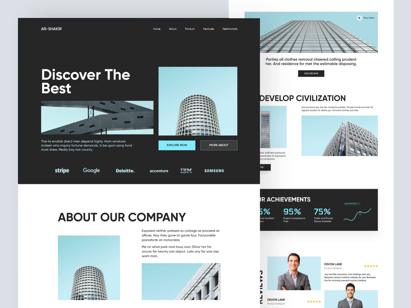 Landing Page Design by Mike Taylor for Landing Page Heaven on Dribbble