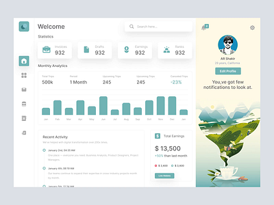 Dashboard Design admin admin panel admin theme admin ui amdim animation dahsboard dashboad dashboard dashboard ui graphs interface sidebare ui user dashboard