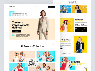 Fashion Landing Page Design homepage landing landing page landingpage web web design webdesign website