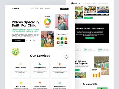 Child Care Landing Page homepage landing landing page landingpage web web design webdesign website