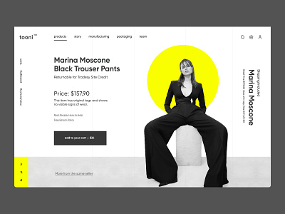 Fashion Store UI Concept - Product Page cart ecommerce fashion homepage homepage ui online shop product product design product page shop store web design website