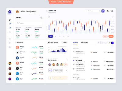 Crypto Dashboard UI Concept