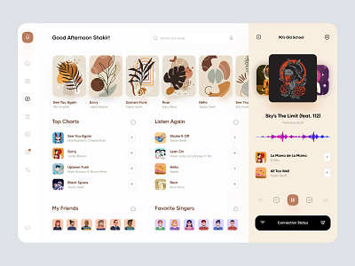 Music Dashboard UI Concept