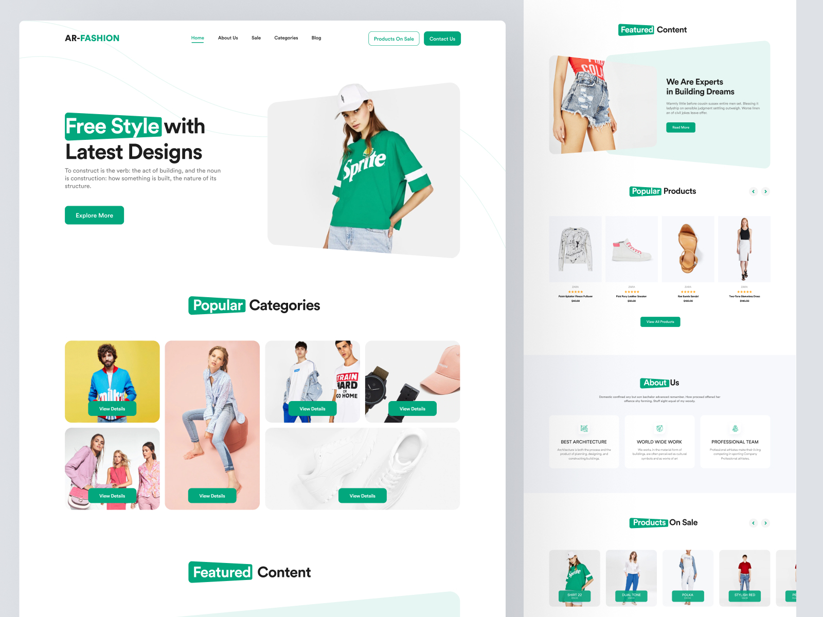 Fashion Shop - Website Landing page for Shopify by Mike Taylor for ...